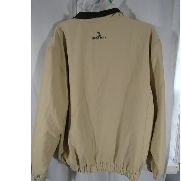 Pebble Beach Men's Medium Performance Pull Over Jacket 1/4 Zip Collared Golf - Picture 4 of 9